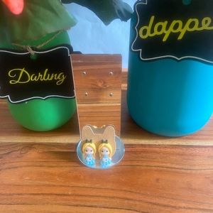 Disney Inspired Alice in Wonderland Cartoon Stud Earrings